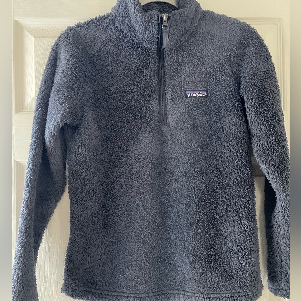 Patagonia Women's Los Gatos 1/4 Zip Fleece Smolder Blue Sz XS